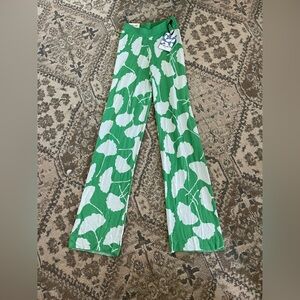 Diane Von Furstenberg pull on printed Knit pants NWT size XXS
